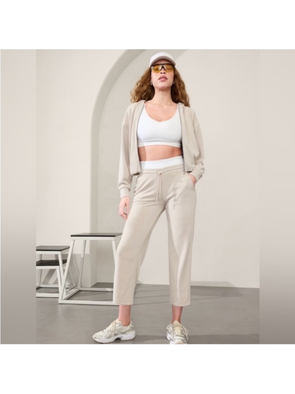 Athleta Seasoft Bubble Hem Full Zip